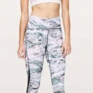 lululemon athletica Train Time 7/8 Pant Marble Print Leggings